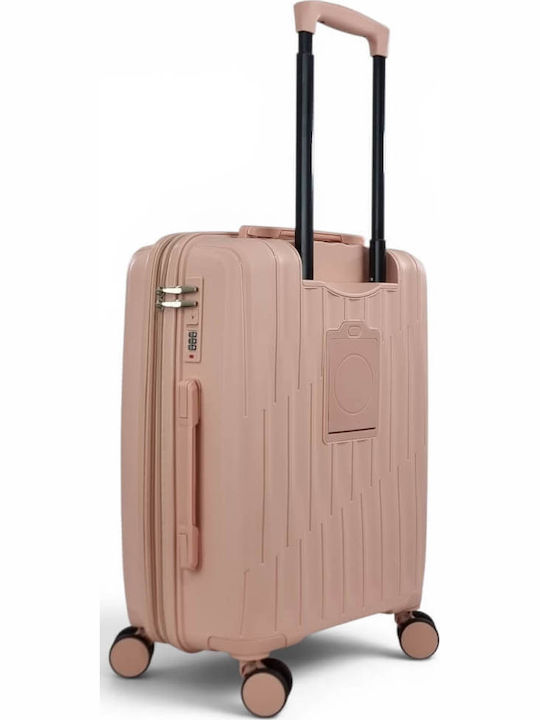 Playful Bags Cabin Hard Pink Suitcase 55cm Height