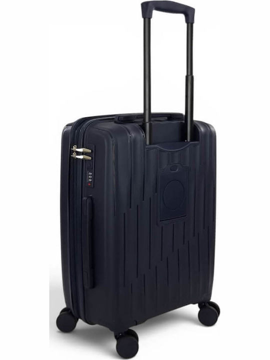 Playful Bags Cabin Hard Blue Travel Suitcase Height 55cm