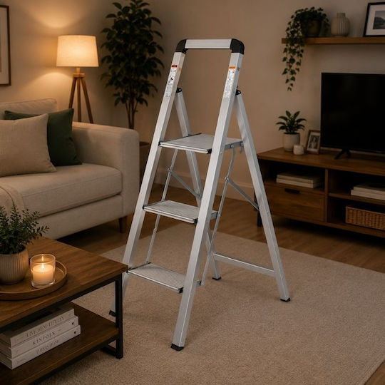 Vesta Aluminum Ladder with 3 Steps 39cm