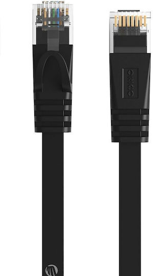 Orico Flat U/UTP Cat.7 (10Gbps) Καλώδιο Δικτύου Ethernet 15m Μαύρο