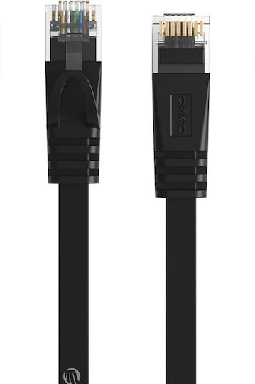 Orico Flat Direct Attach Copper Cat.6 (Gigabit) Καλώδιο Δικτύου Ethernet εξωτερικού χώρου 3m Μαύρο