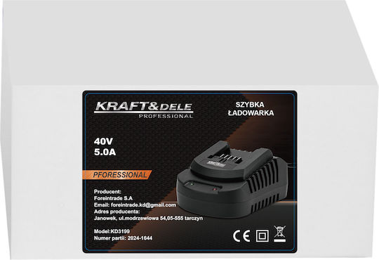 Kraft & Dele Încărcător Baterii de Unealtă 40V Litiu