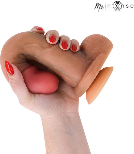 Intense Ρεαλιστικό Dildo με Όρχεις και Βεντούζα Flesh
