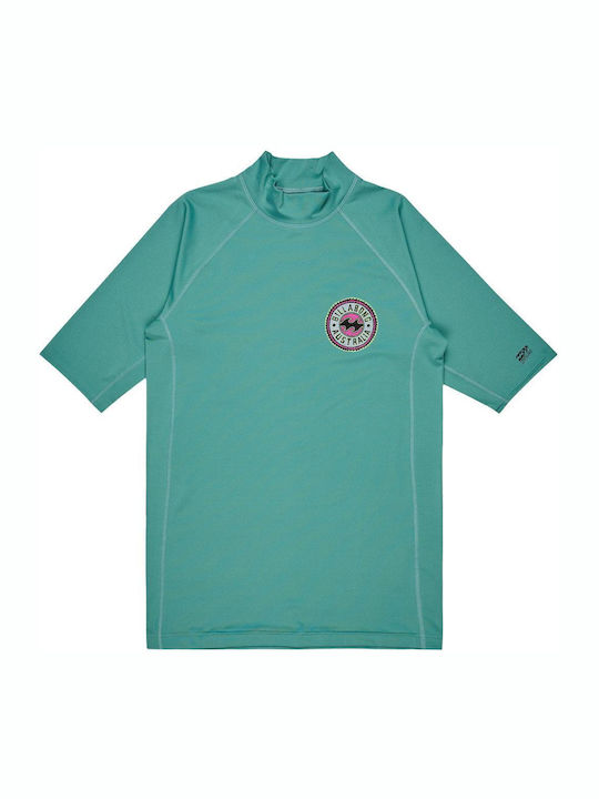 Billabong Know The Feelings UPF 50 Men Short Sleeve Sun Protection Shirt Green