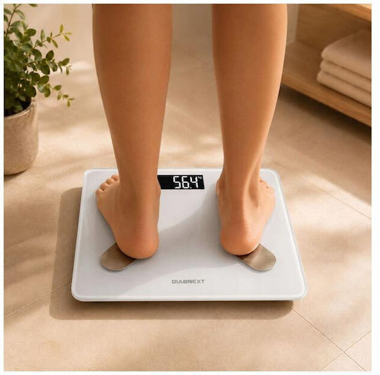 Intelligente Badezimmerwaage 180kg mit Bluetooth Weiße AT17149