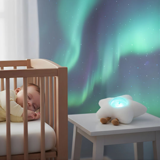 Zazu Gaia Прожектор Галактика Северно Сияние 10 Мелодии Сензор за Плач Презареждаем