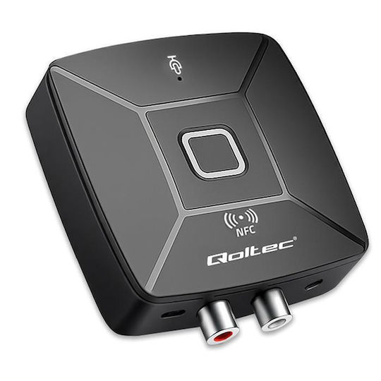 Qoltec Bluetooth Receiver / Transmitter με θύρα εξόδου RCA Μικρόφωνο και NFC