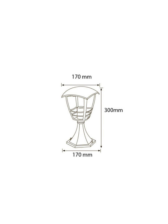 Horoz Electric Außenstehlampe 60W 17cm Horoz Electric Außenstehlampe 60W 17cm