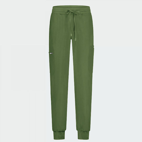 bwell Bărbați Set Pantaloni și Bluza Medicală Verde
