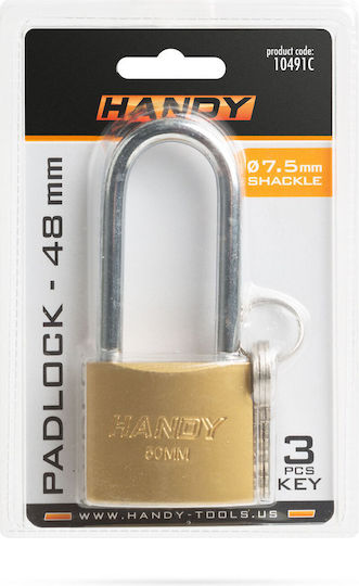 Handy Λουκέτο Μακρύλαιμο με Κλειδί 50mm