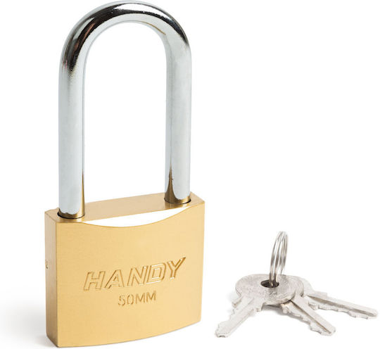 Handy Λουκέτο Μακρύλαιμο με Κλειδί 50mm