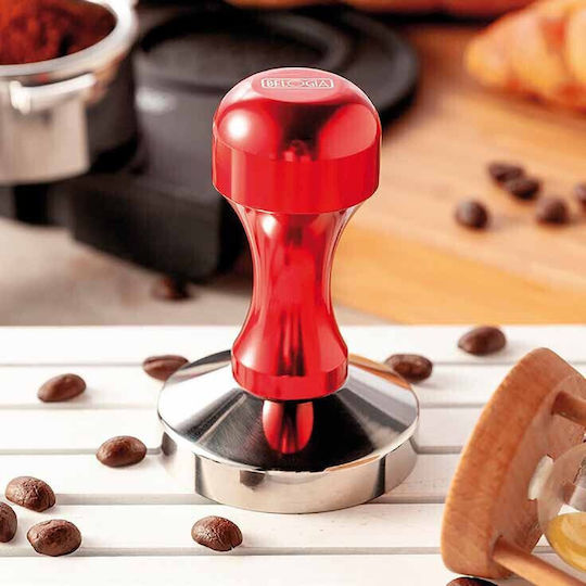 Belogia Cta Tamper with Flat Surface 55mm in Brown Colour