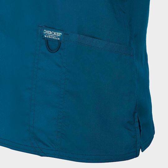 Cherokee Damen Medizinische Bluse Blau 08001946 2XL