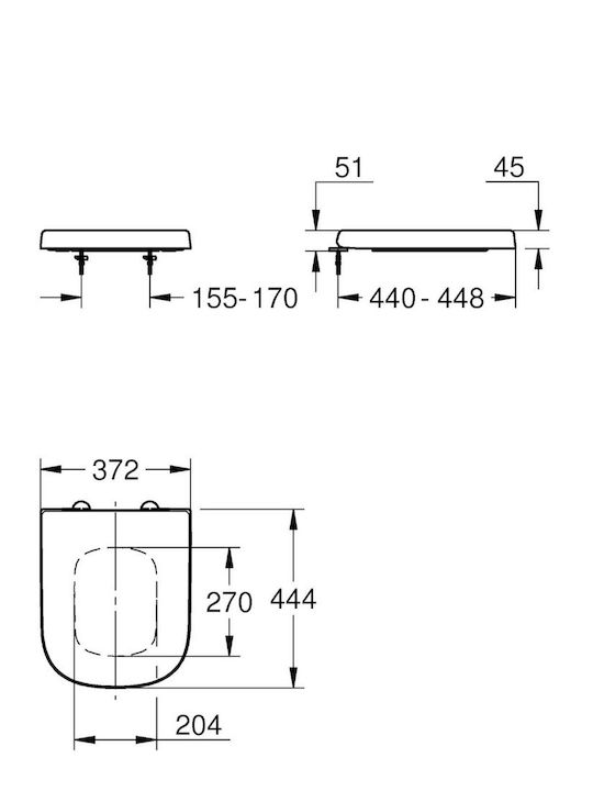 Grohe Ceramic Toilettensitze Kunststoff Weiß