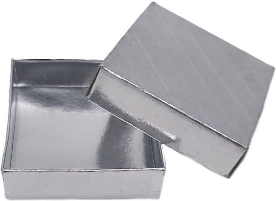 Paper Gift Box Silver 6x6cm