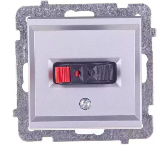 Ospel Πρίζα Ηχείων σε Ασημί χρώμα GG-1R/m/38