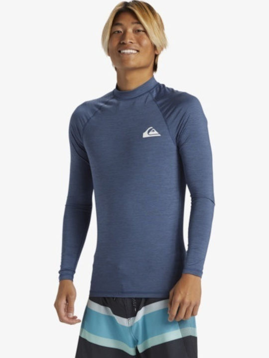 Quiksilver Ежедневна UPF 50 Мъжка Дълъг Ръкав Слънцезащитна Блуза Син
