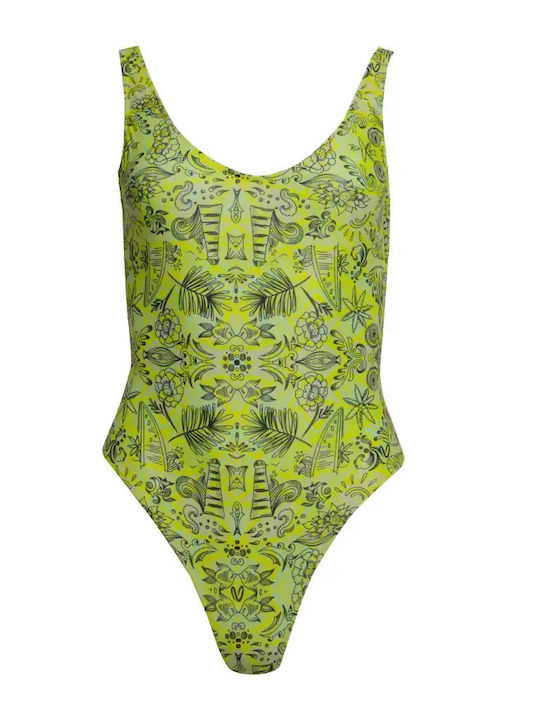 Green One Piece Swimsuit