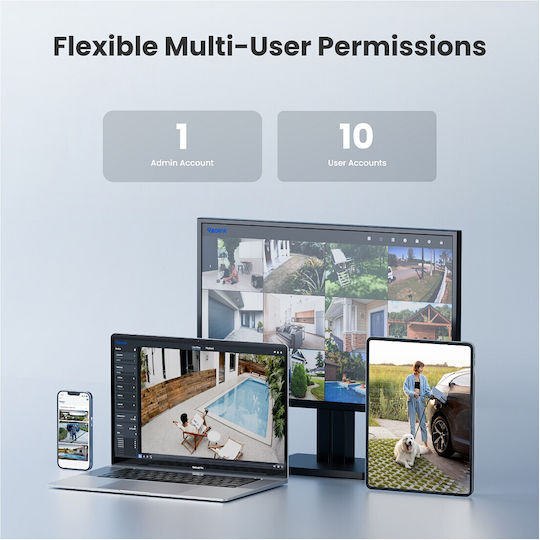 Reolink Σύστημα Παρακολούθησης 2 Καμερών IP 3MP με Control Hub