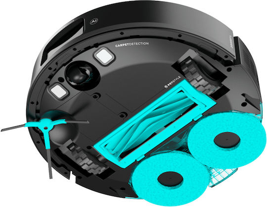 Cecotec Conga M100 X-Treme Σκούπα Ρομπότ με Χαρτογράφηση Laser & Απορρόφηση 20000Pa Μαύρη