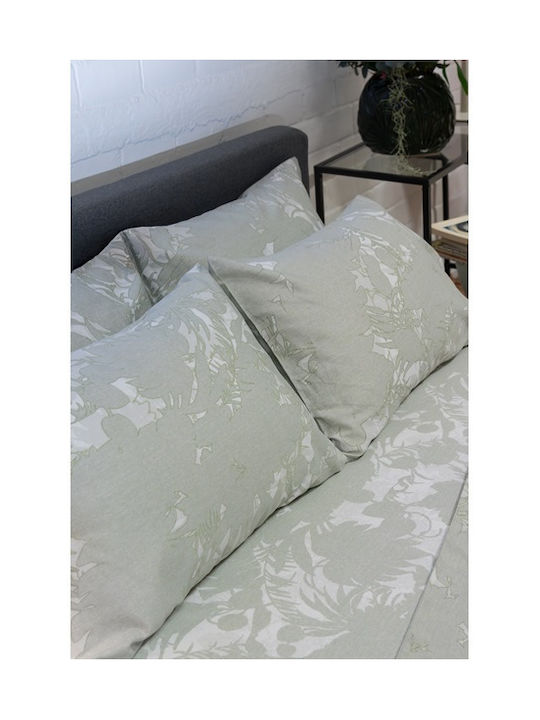 Biokarpet Σετ Σεντόνι Diamond 252 Amethyst Green-σετ Σεντόνια Μονά