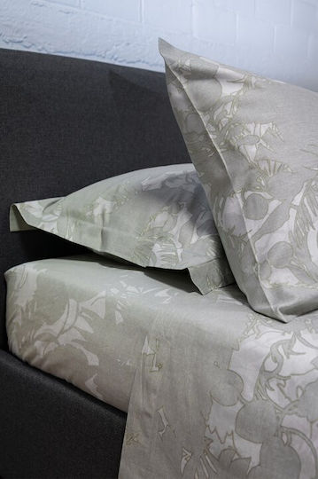 Viokarpet Bettlaken Diamond 252 Amethyst Grün-Set Bettlaken für Einzelbett