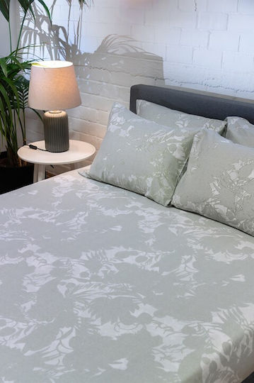 Viokarpet Bettlaken Diamond 252 Amethyst Grün-Set Bettlaken für Einzelbett