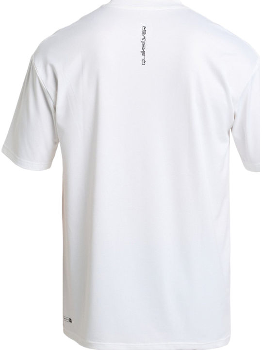 Quiksilver Everyday UPF 50+ Ανδρική Κοντομάνικη Αντηλιακή Μπλούζα Λευκή