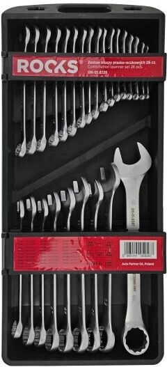 Σετ Γερμανικών Κλειδιών 26 Τεμ 6-25 27 28 29 30 32 36mm Πλαστικό Κουτί