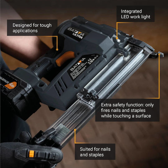 Batavia Battery-Powered 18V Solo Staple Gun for Nails