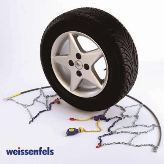 Weissenfels Anti Skid Chains 9mm Passenger Car 2 Pieces NM31120