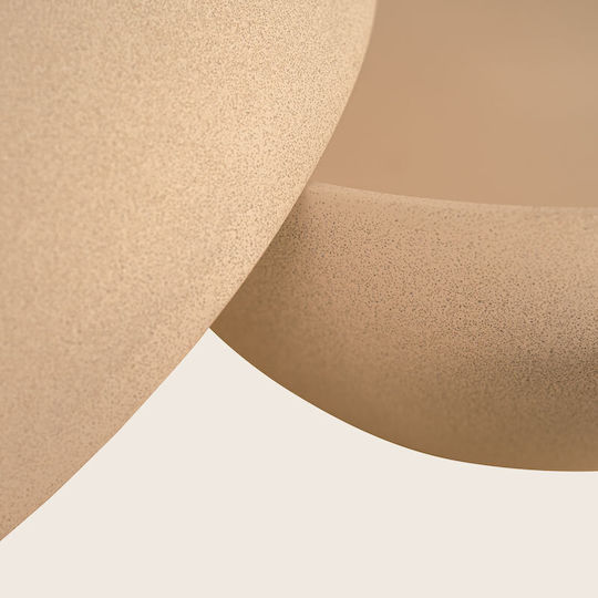 Zambelis Lights Tischlampen mit Beige Hut und Basis