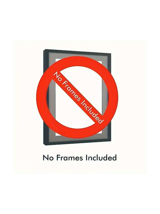 Set of 12 Wall Decoration Posters Without Frame 20.32x25.4cm Code 030