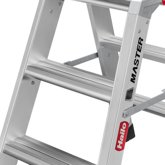 Hailo Hailo Aluminum Step Ladder 3 Steps 24cm