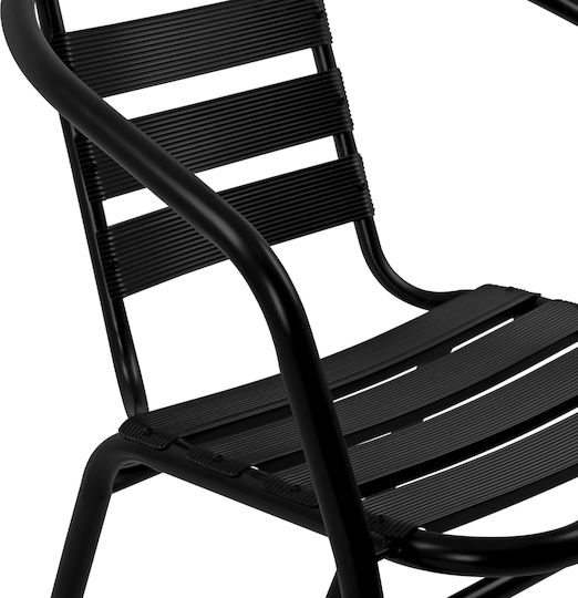 Garten- und Outdoor-Möbelsets Τραπεζαρίας Εξωτερικού Χώρου Laura 3 Stück Μαύρο