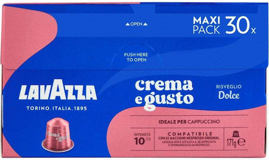 Lavazza Capsule Cappuccino Crema E Compatibile cu Mașină Dolce Gusto 30buc