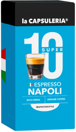 Kaffeekapseln kompatibel mit Nespresso-Maschinen 10 Stück - Crema Di Napoli Kaffeekapseln - La Capsuleria