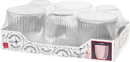 Bormioli Rocco Bormioli Set of Glass Wine Glasses 295ml 6 Pieces