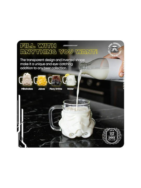 Thumbs Up Stormtrooper Pahar Bere din Sticlă 500ml 1buc
