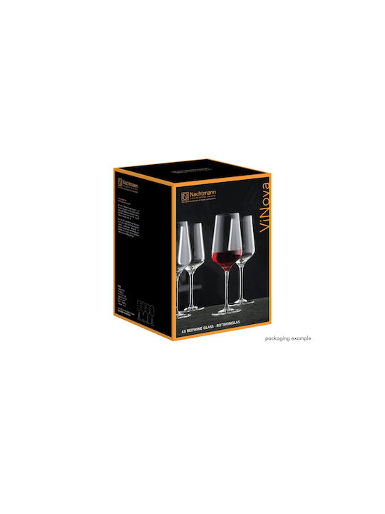 Nachtmann Set Gläser für Weiß- und Rotwein aus Kristall Mit Stiel 550ml 4Stück