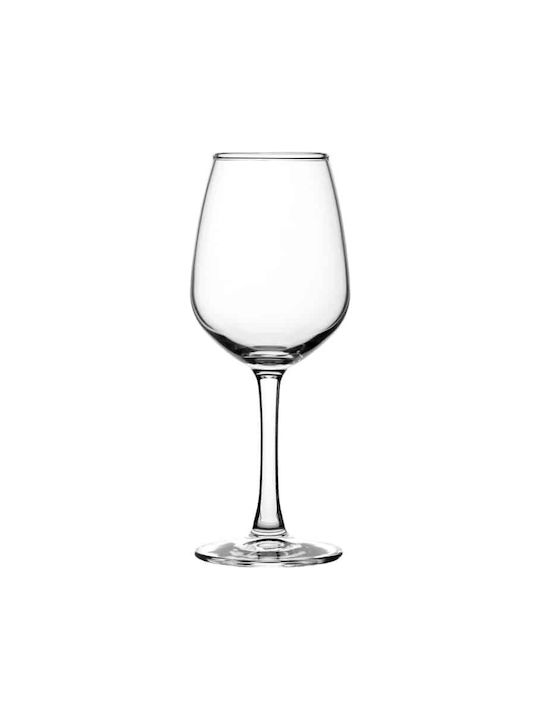 Uniglass Pahar pentru Vin Alb și Roșu din Sticlă în Culoarea Roșu Pahar cu picior