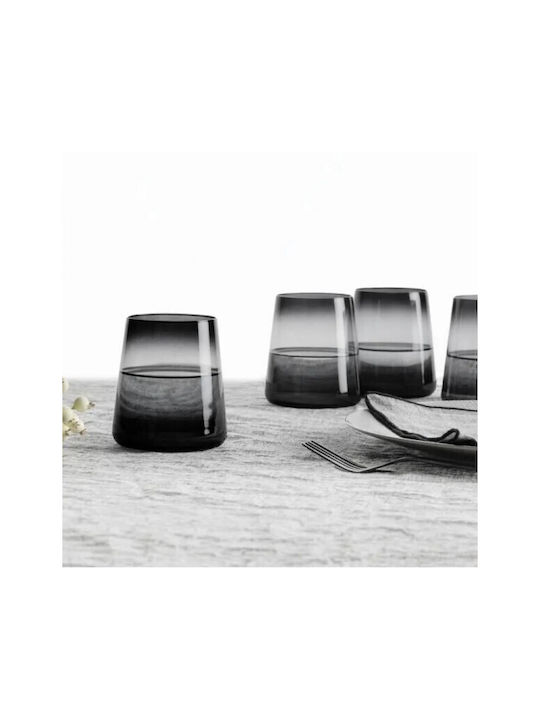 Atmosphera Set of Glasses Water made of Glass in Gray Color 6pcs