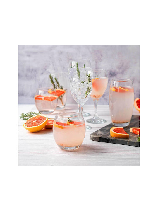 Luigi Ferrero Set Gläser Cocktail/Trinken aus Glas 245ml 6Stück
