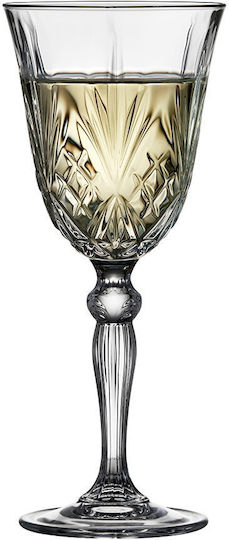 Lyngby Melodia Set of Glasses for White Wine made of Crystal Stemmed 210ml 4pcs