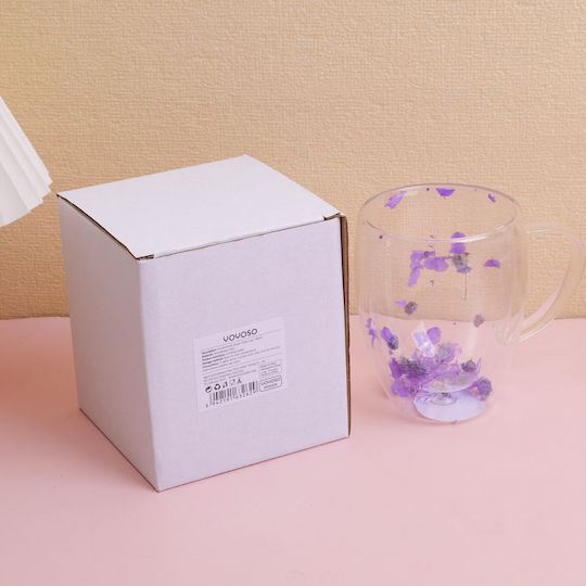 Wasser Glas Lila 350ml