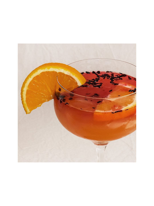 Craftly – Gin Infusion Kit – Δημιουργήστε Δικό Σας Μοναδικό Gin Eu-de-mn-dyg-mfn Ποτήρι Κοκτέιλ/Ποτού / Νερού από Γυαλί σε Πορτοκαλί Χρώμα 700ml