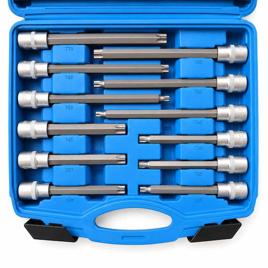 Σετ Καρυδάκια Μακριές Μύτες Torx 1/2" 32 Τμχ Gebo Tools