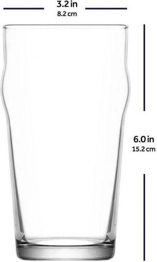 Gurallar Set of Glasses Beer, μπίρας made of Glass 570ml 12pcs