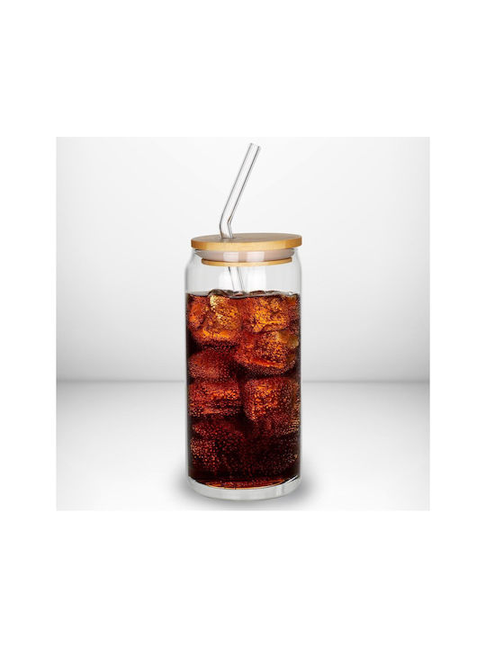 Camry Camry Kaffee/Freddo Wasser Glas mit Strohhalm 460ml
