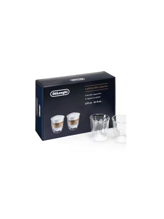 De'Longhi Set Glasses Coffee/Freddo from Glass 190ml 6 Pieces